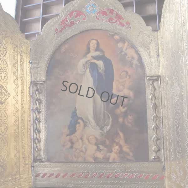 画像1: 無原罪の聖母の扉付き祭壇・特大サイズ（ムリーリョ）