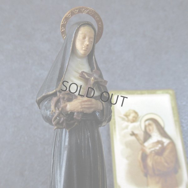 画像1: 聖女リタ像とホーリーカードセット