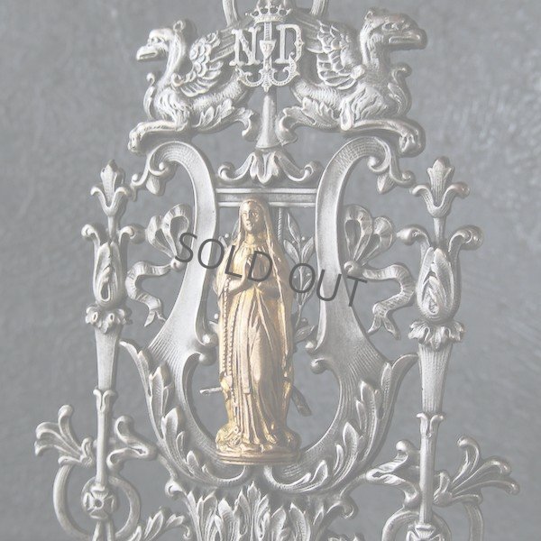 画像1: 金彩の聖母マリアの聖水盤