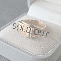 金張りのシグネットリング(FIX社)