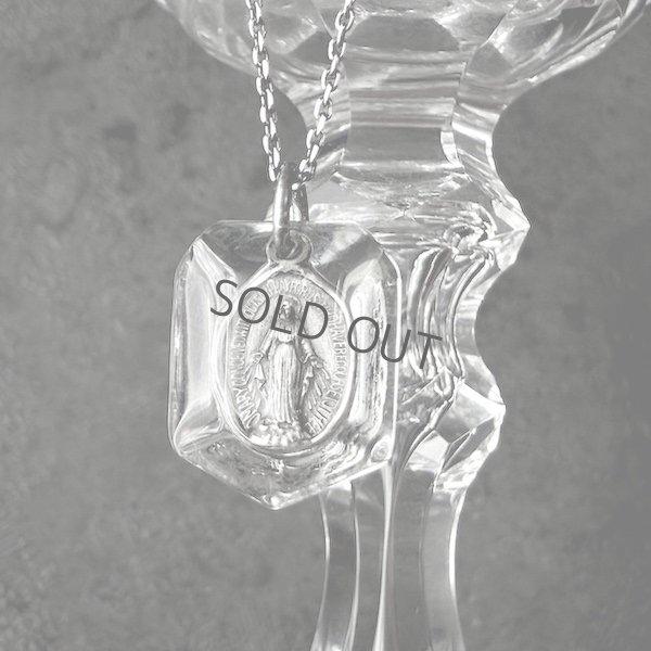 画像1: ガラスとシルバーの不思議のメダイ