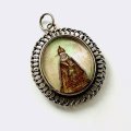 ロカマドールの聖母のガラス×シルバーメダイ