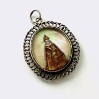 ロカマドールの聖母のガラス×シルバーメダイ