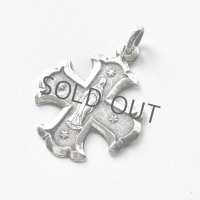 ルルドの聖母の十字型シルバーメダイ