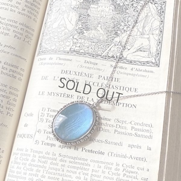 画像1: モルフォ蝶のシルバーペンダント