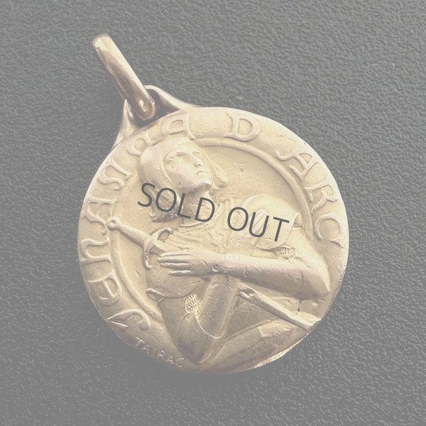 画像1: 聖ジャンヌダルクのGOLD FIXメダイ(TAIRAC作)