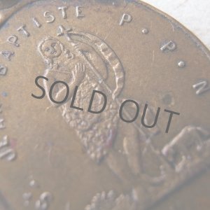 画像: 聖母と洗礼者ヨハネの19世紀のメダイ