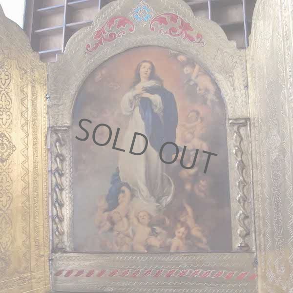 画像1: 無原罪の聖母の扉付き祭壇・特大サイズ（ムリーリョ）
