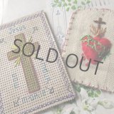 画像: 御心と十字架刺繍の2点セット