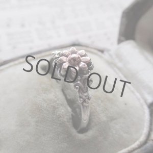 画像: 銀と18金のお花のリング