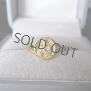 画像: GOLD PLATEのリング（聖母子6号）