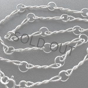 画像: シルバーロングネックレス(69cm)