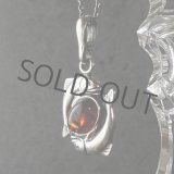 画像: 魚と琥珀のシルバーペンダント