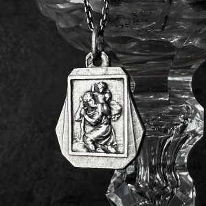 画像: 聖クリストファーのシルバーメダイ