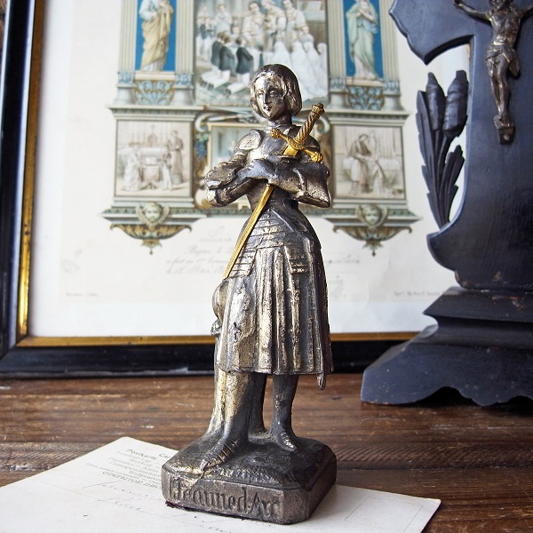 西洋骨董Jeanne d’Arc.  ジャンヌダルク　ブロンズ像