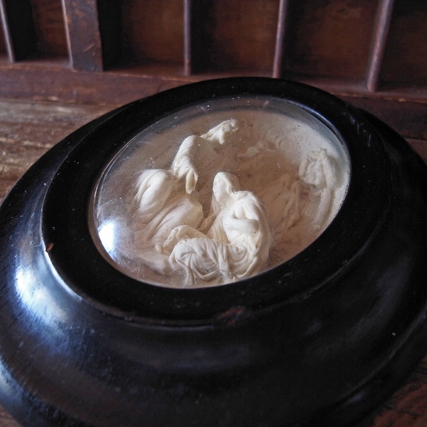 画像: キリストとマグダラのマリアのガラスフレーム