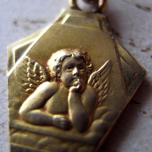ラファエロの天使 メダイ ゴールド コイン アンクレット