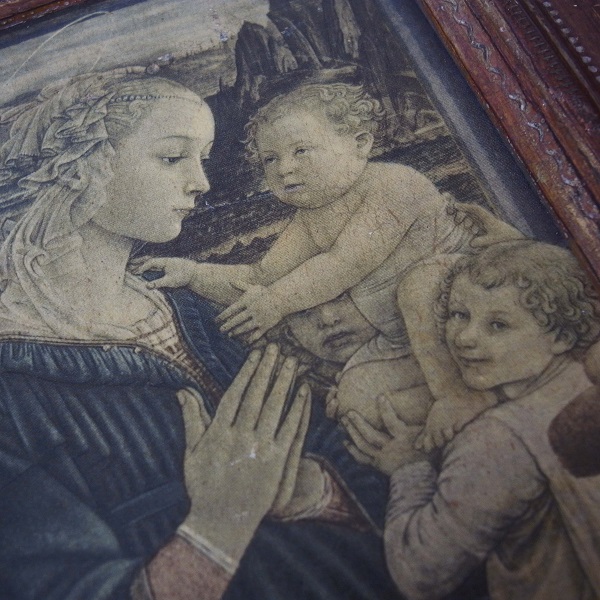 画像: 聖母と二天使の板絵フレーム