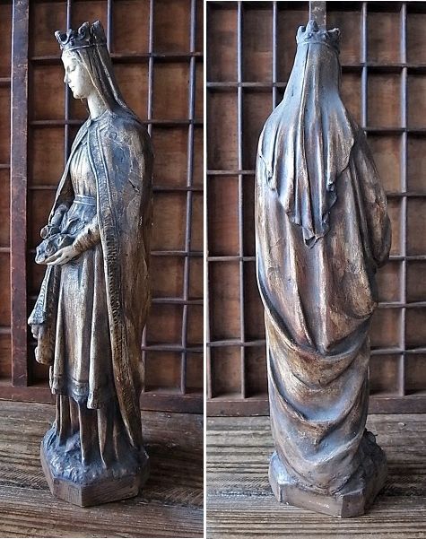 画像: バラを抱えた聖母マリア像