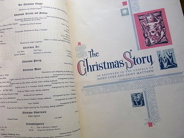 画像: 1953年のクリスマスブック