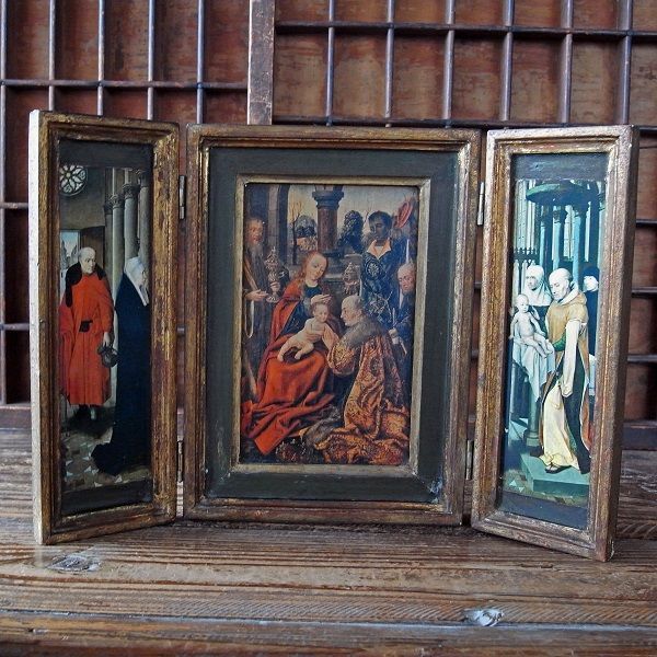 画像: 聖母子と三博士の扉付き祭壇