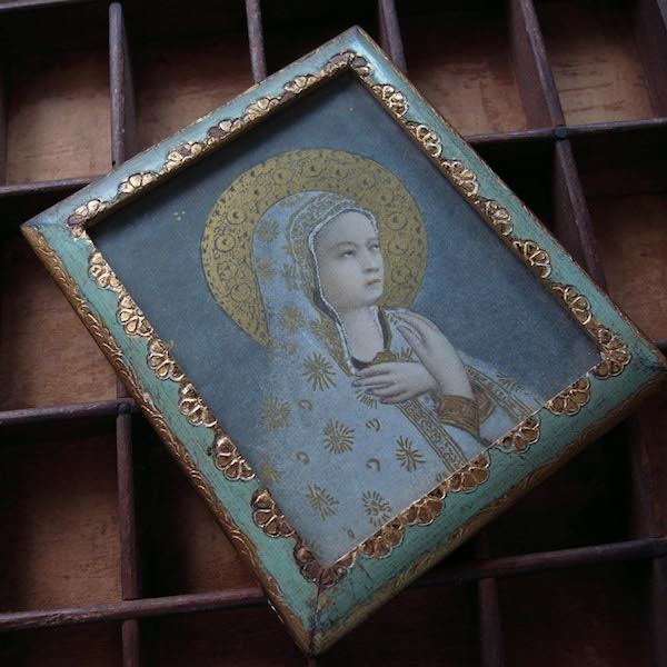 画像: 聖母マリアのガラスフレーム（アンジェリコ）