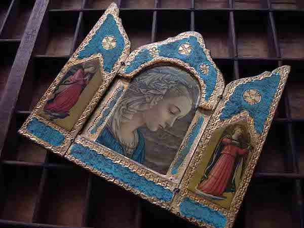 画像: 聖母マリアと天使の扉付き祭壇（フィリッポ・リッピ）