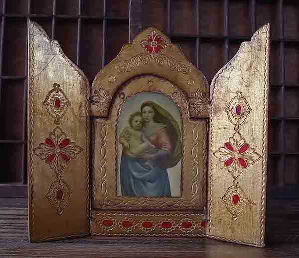 画像: サン・シストの聖母の扉付き祭壇（ラファエロ）
