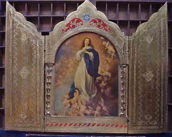 画像: 無原罪の聖母の扉付き祭壇・特大サイズ（ムリーリョ）