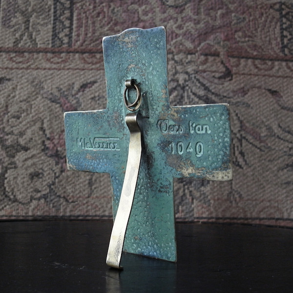 画像: 4人の福音記者のブロンズ製十字架