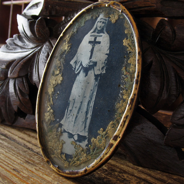 画像: ポンマンの聖母のガラスフレーム