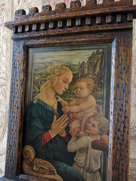 画像: 聖母と二天使の木製壁掛け（フィリッポ・リッピ）