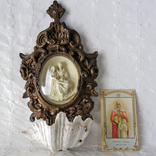 画像: 聖マリアと母アンナの聖水盤（19世紀）