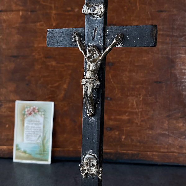 画像: 19世紀の卓上十字架