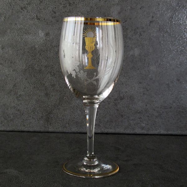 画像: 初聖体拝領記念の聖杯グラス