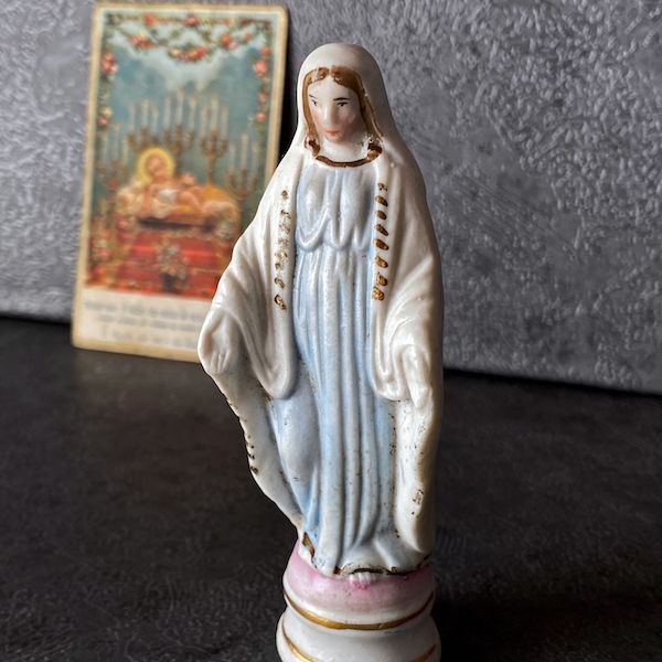 画像: 素焼きの聖母マリア像