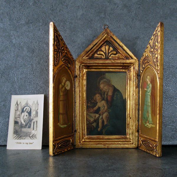 画像: 書物の聖母の三面祭壇